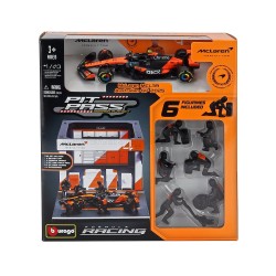 McLaren MCL39 Diorama Garage Pit-Stop 4 Lando Norris F1 2025 Bburago BU38457-4