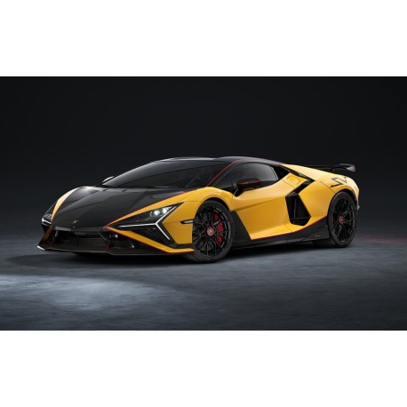 Lamborghini Revuelto SV Giallo with Black - Red Livery Looksmart LS577D