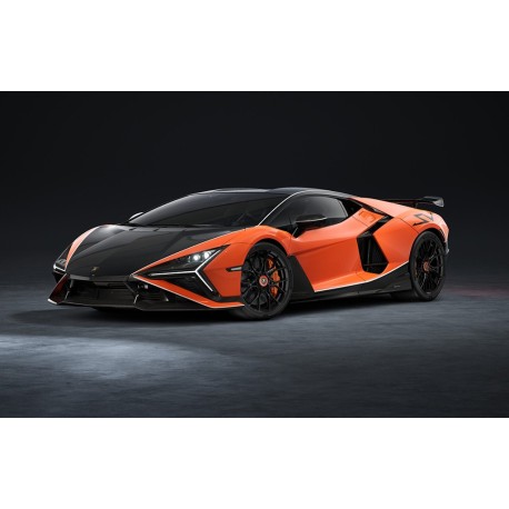 Lamborghini Revuelto SV Arancio Apodis with Black - White Livery Looksmart LS577E