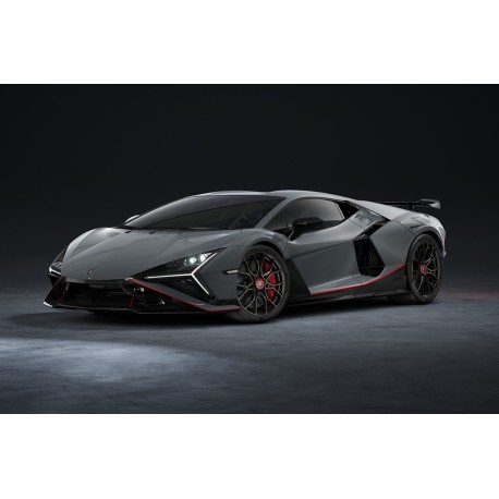 Lamborghini Revuelto SV Grigio Telesto with Red - Black Livery Looksmart LS577F
