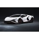 Lamborghini Revuelto SV Bianco Siderale with Red - Black Livery Looksmart LS577G