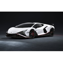 Lamborghini Revuelto SV Bianco Siderale with Red - Black Livery Looksmart LS577G