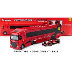 Iveco Fiat Set Truck S-Way 570 Car Transporter 16 Charles Leclerc F1 2026 With F1 SF-26 Bburago BU36869-16