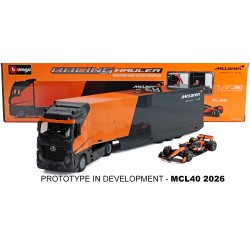 Mercedes Benz Set Truck Actros 2 Gigaspace Car Transporter 1 Lando Norris F1 2026 Bburago BU38405-1
