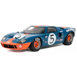 Ford GT40 MKI 5 1968 Blue Orange Solido S1803013