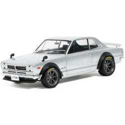 Nissan Skyline KPGC10 Hakosuka Works 1970 Silver Solido S1813006