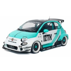 Fiat Nuova 500 Abarth Liberty Walk Body Kit Racing 2025 White Light Blue Solido S1815403