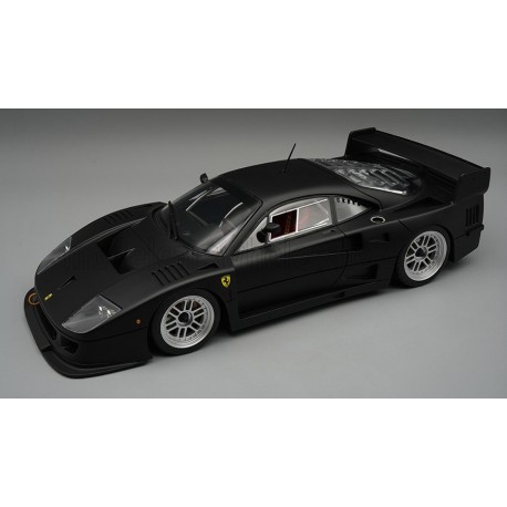 Ferrari F40 LM 1996 Matt Black Press Version Enkei Silver Wheels Tecnomodel TEC12-17C