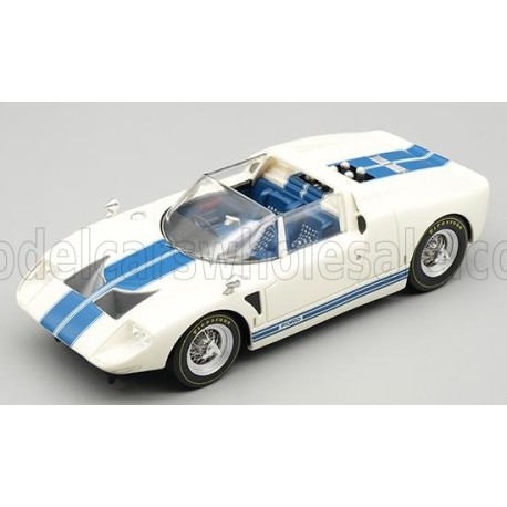 Ford GT40 Roadster X1 Presentation 1965 White Tecnomodel TEC43-69D