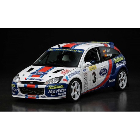 Ford Focus RS WRC 3 2nd Rallye Monte Carlo 2001 Carlos Sainz - Luis Moya Top Marques TOP166A
