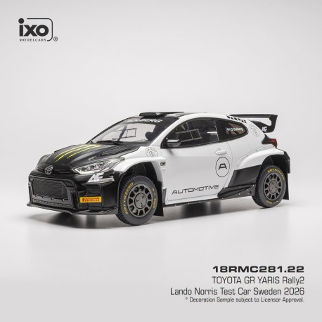 Toyota GR Yaris Rally2 Test Suède 2026 Lando Norris IXO 18RMC281