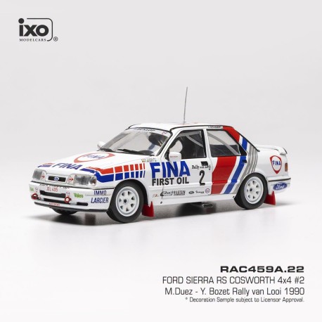 Ford Sierra RS Cosworth 4x4 2 Rally van Looi 1990 M. Duez - Y. Bozet IXO RAC459A