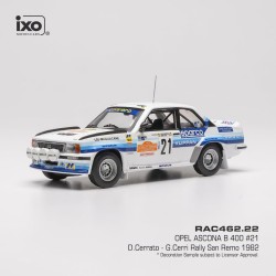Opel Ascona B 400 21 Rallye Sanremo 1982 D. Cerrato - G. Cerri IXO RAC462