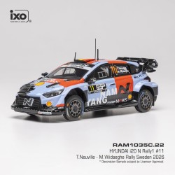 Hyundai i20 N Rally1 11 Rallye de Suède 2026 T. Neuville - M. Widaeghe IXO RAM1035C