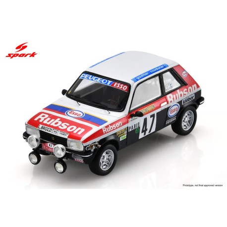 Peugeot 104 ZS 47 18th Rallye Monte Carlo 1981 P. Toujan - A. Peuvergne Spark S2614