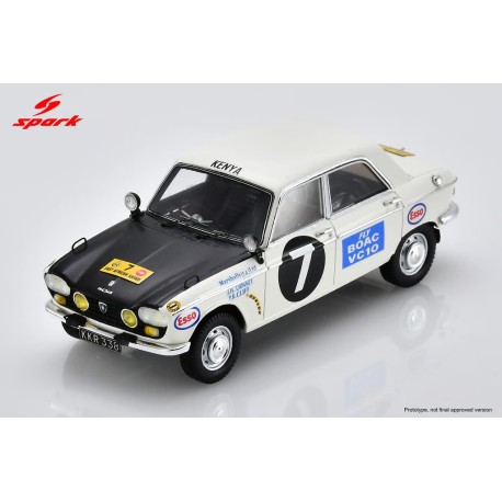 Peugeot 204 7 Class Winner Rallye East African Safari 1967 H. Lionnet - P. Cliff Spark S2617