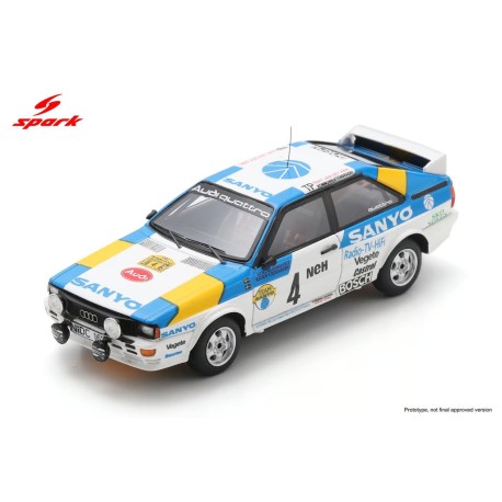 Audi Quattro 4 Winner Rallye de Suède 1982 S. Blomqvist - B. Cederberg Spark S3224