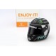 Casque 1/2 Nico Rosberg F1 2016 Schuberth