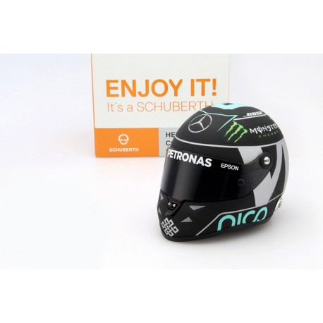 Casque 1/2 Nico Rosberg F1 2016 Schuberth