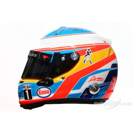 Casque 1/2 Fernando Alonso F1 2016 Arai