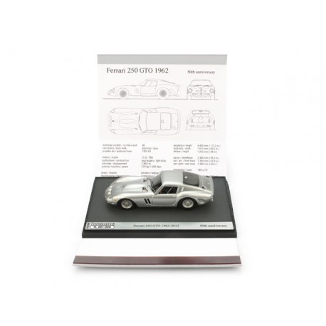 Ferrari 250 GTO 1962 Alluminio Naturale Brumm BRUS1250A