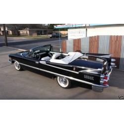 Dodge Customs Royal Lancer Cabriolet "Ouverte" Blanche et Noire 1959 Sunstar SUN5473