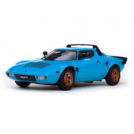 Lancia Stratos Stradale Bleue Claire 1975 Sunstar SUN4523
