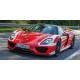 Porsche 918 Spyder 2013 Weissach Package Red with White stripes Minichamps 110062442