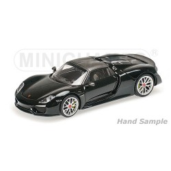 Porsche 918 Spyder 2015 Weissach Package Matt black Minichamps 410062136