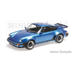 Porsche 911 Turbo 1977 Bleue Minichamps 125066104