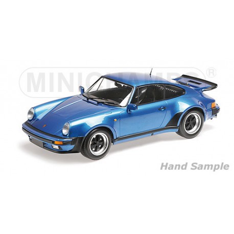 Porsche 911 Turbo 1977 Bleue Minichamps 125066104