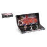 Set de 3 Voitures Lewis Hamilton Champion du Monde 2008 - 2014 - 2015 Minichamps 412081415