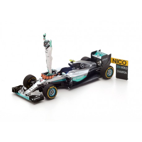 Set World Champion Mercedes W07 Hybrid 6 Grand Prix de F1 2016 Nico Rosberg Spark S5025