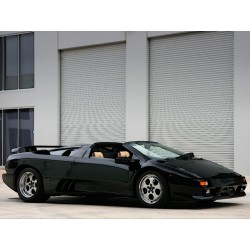 Lamborghini Diablo VT Roadster Noire 1995 avec Showcase Looksmart LSDH03V