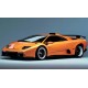 Lamborghini Diablo GT Orange 1999 avec Showcase Looksmart LSDH010V