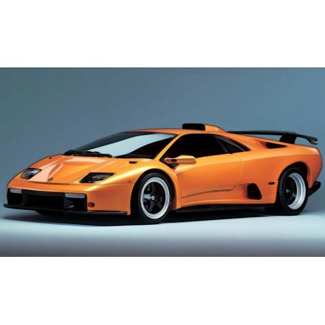 Lamborghini Diablo GT Orange 1999 avec Showcase Looksmart LSDH010V