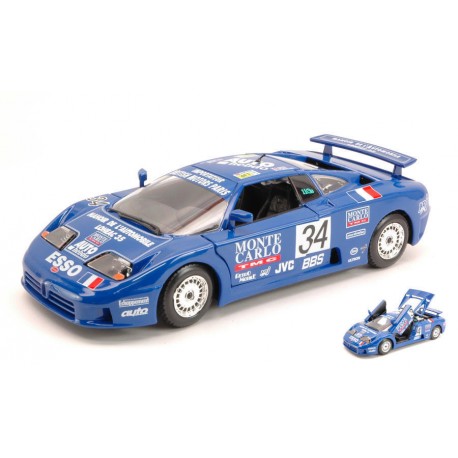 Bugatti EB 110 34 24 Heures du Mans 1994 Bburago 28010BL