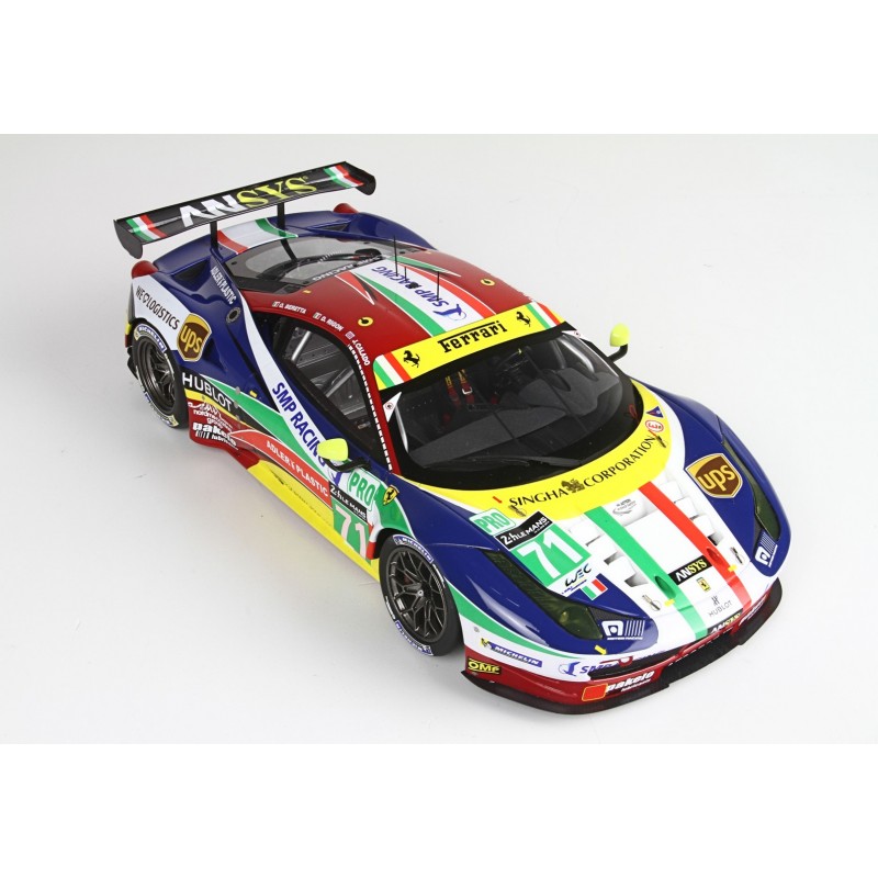 Ferrari 458 GT2 51 24 Heures du Mans 2015 BBR P18116 - Miniatures Autos