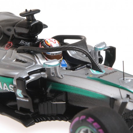 Mercedes F1 W07 Hybrid F1 Singapour 2016 Lewis Hamilton Halo Testing Minichamps 417160444