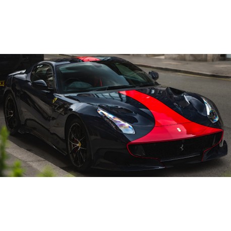 Ferrari F12 TDF Blu Pozzi with red livery Looksmart LS18015B
