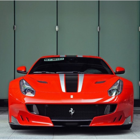 Ferrari F12 TDF Giallo Tristato with black/silver livery Looksmart LS18015C