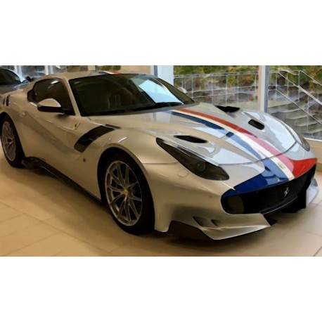 Ferrari F12 TDF Argento Nurburgring with French tricolore livery Looksmart LS18015E