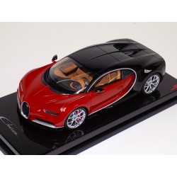 Bugatti Chiron Red Carbon - Glacier White Looksmart LS459E