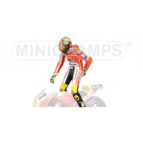 Figurine 1/12 Valentino Rossi Moto GP 2011 Pulling on pants Minichamps 312110146