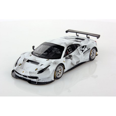 LOOKSMART LSLM100 Scala 1/43 | FERRARI 488 GTE 3.9L TURBO V8 TEAM KESSEL RACING N 83 24h LE MANS 2019 EY - M.GATTING - M.GOSTNER MATT BLUE BLACK PINK