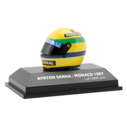 Casque 1/8 Ayrton Senna F1 Monaco 1987 Minichamps 543380712