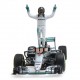 Mercedes F1 W07 Hybrid World Champion 2016 Nico Rosberg With figurine Minichamps 410160906