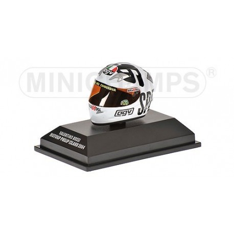 Casque 1/8 AGV Valentino Rossi Moto GP Philip Island 2004 Minichamps 397040096
