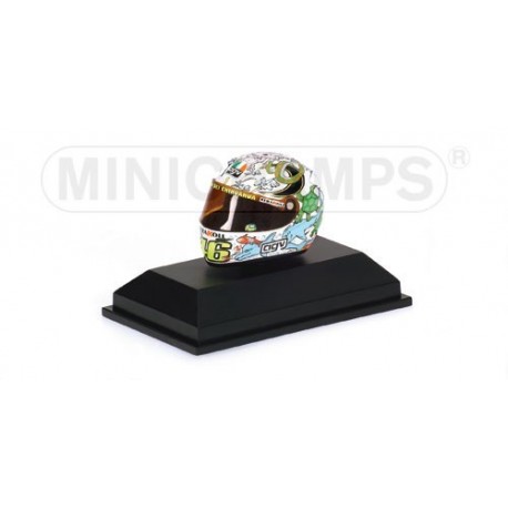 Casque 1/8 AGV Valentino Rossi Moto GP Valencia 2005 Minichamps 397050086