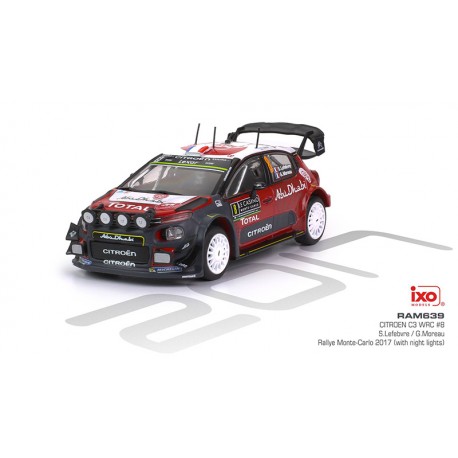 Citroen C3 WRC 8 Rallye Monte Carlo 2017 Lefebvre Moreau IXO RAM639